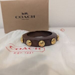 Coach Wooden Boho Bangle